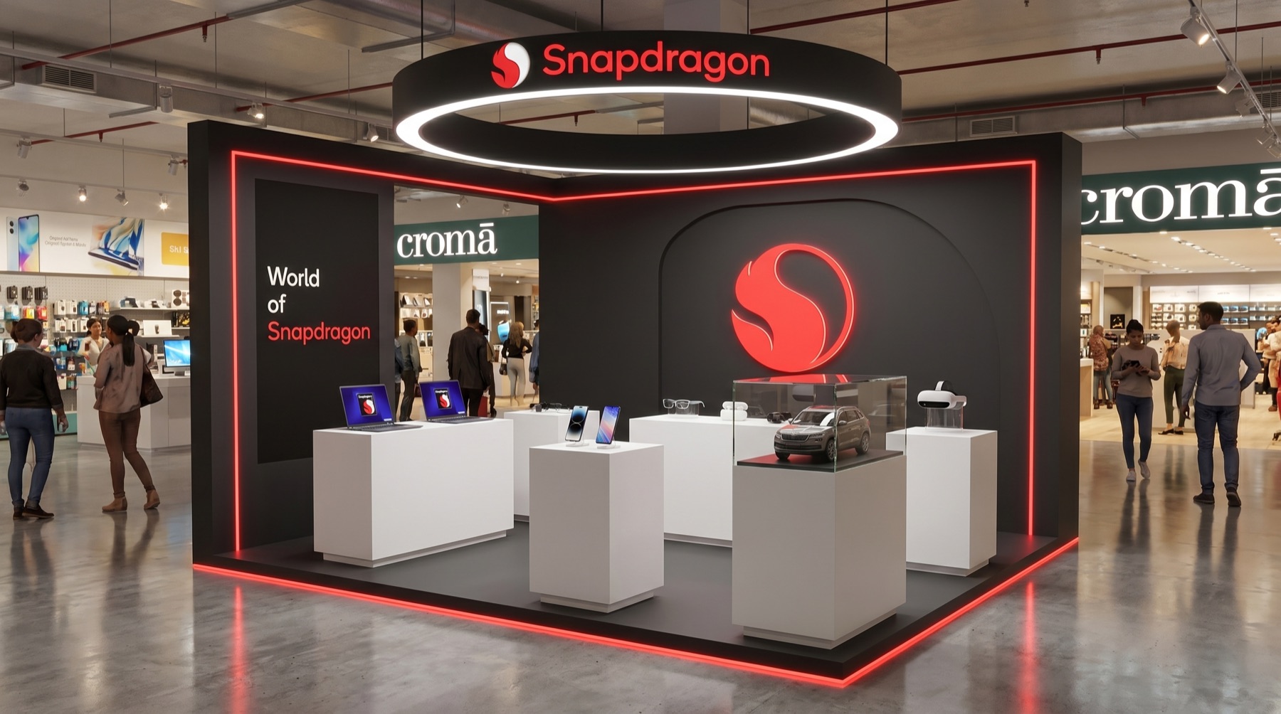 World of Snapdragon retail zone concept render